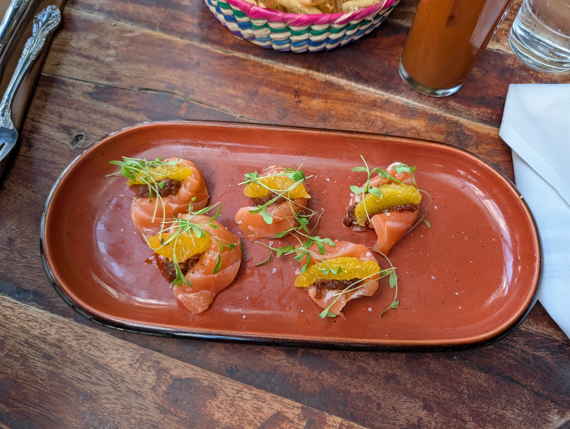 Salmon crudo
