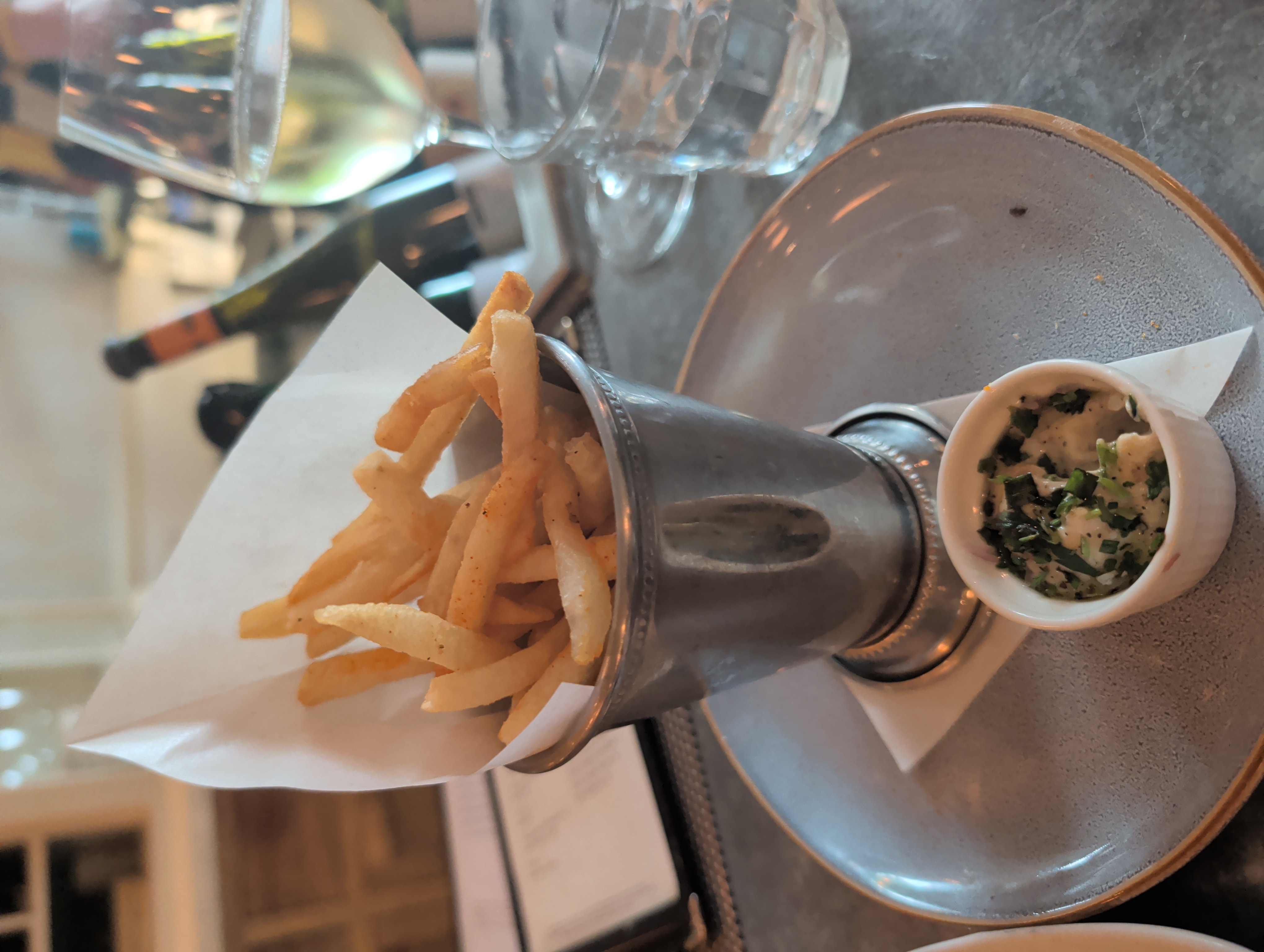 French fries with aioli