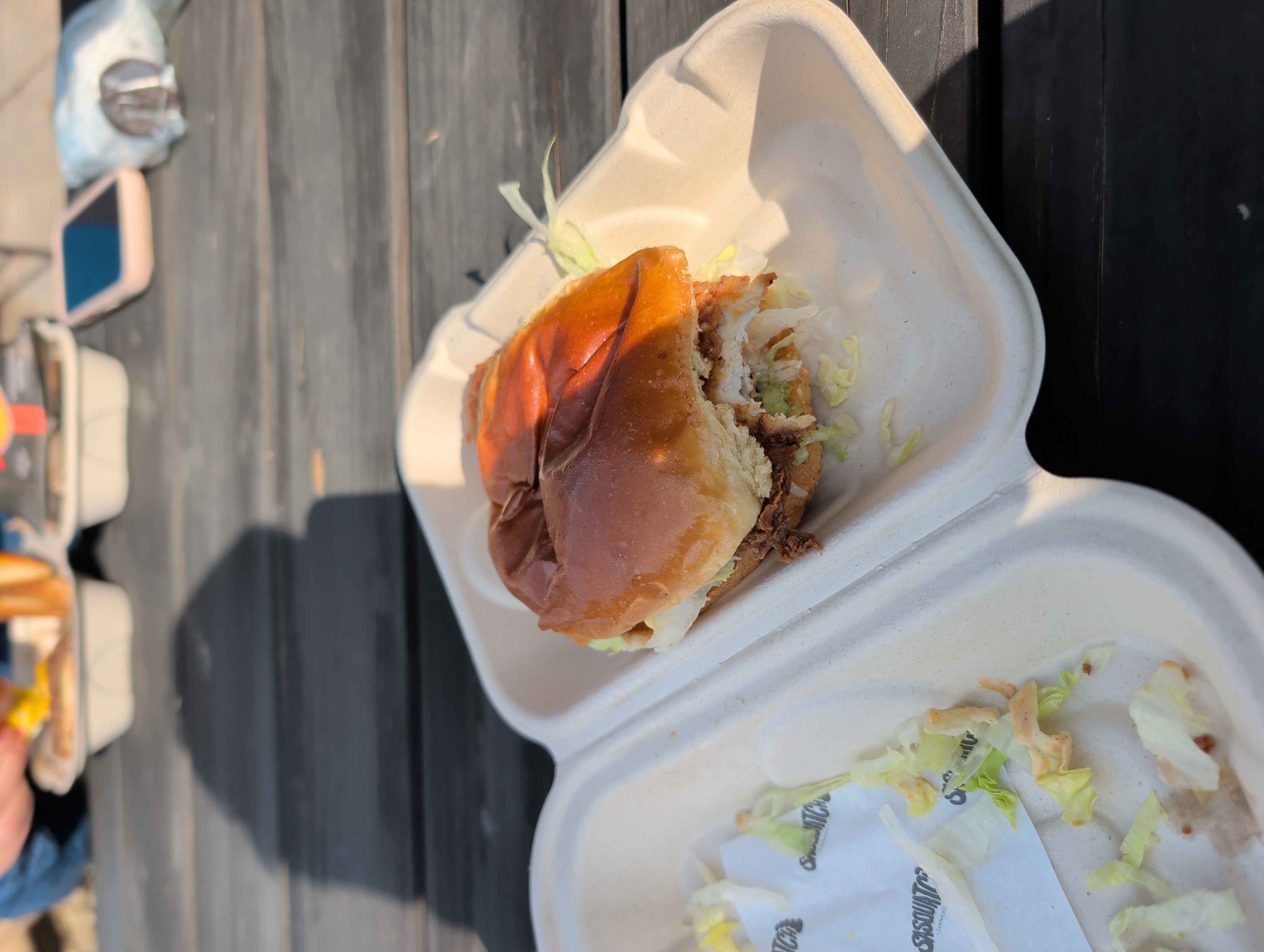 Buttermilk fried chicken sandwich