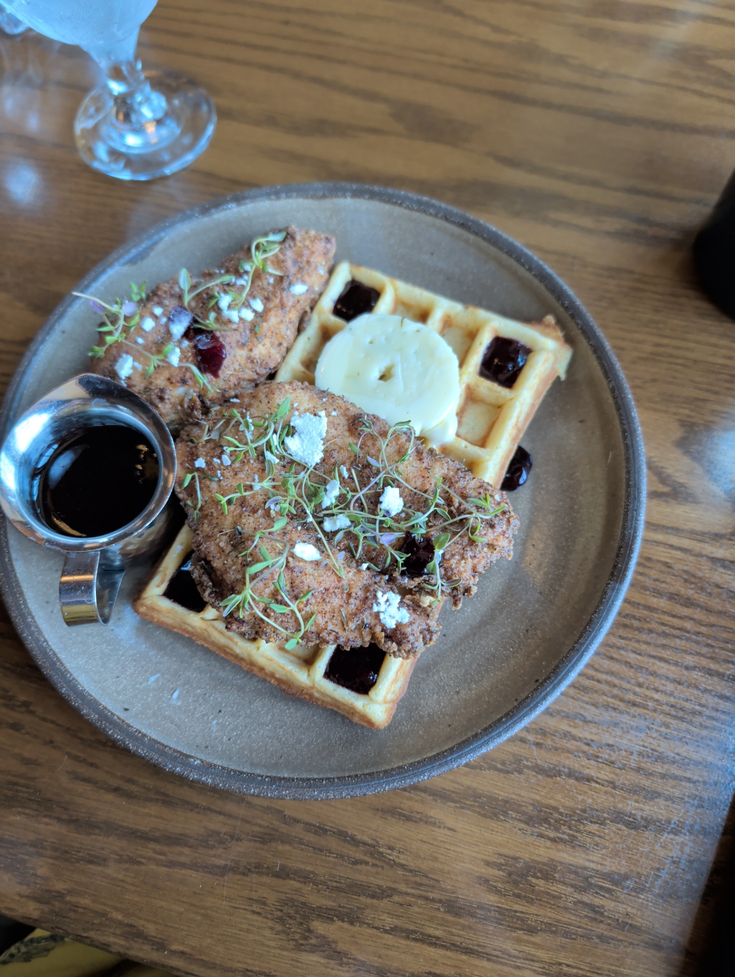 Chicken waffles